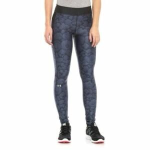 Under Armour XS Compression Leggings Blue Black All Over Print Full Length Pants